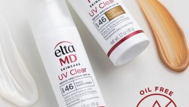 "EltaMD UV Clear Oil-Free Face Sunscreen with Zinc Oxide, 1.7 oz pump bottle."