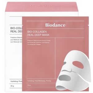 BIODANCE Bio-Collagen Real Deep Mask - Hydrating, Pore Minimizing, Elasticity Boost, 34g x 16ea