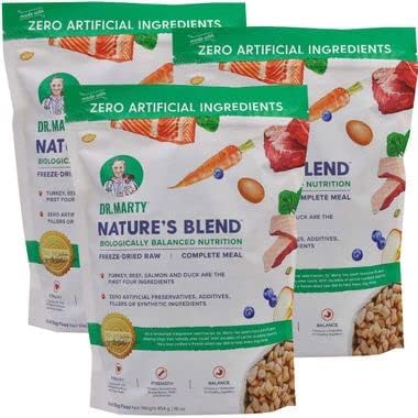 Dr. Marty Nature's Blend Freeze-Dried Raw Dog Food 48 oz pack"