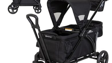 Baby Trend Expedition 2-in-1 Stroller Wagon PLUS in Ultra Black