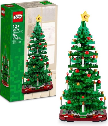 LEGO Christmas Tree Toy Building Set with two designs, festive holiday decor.